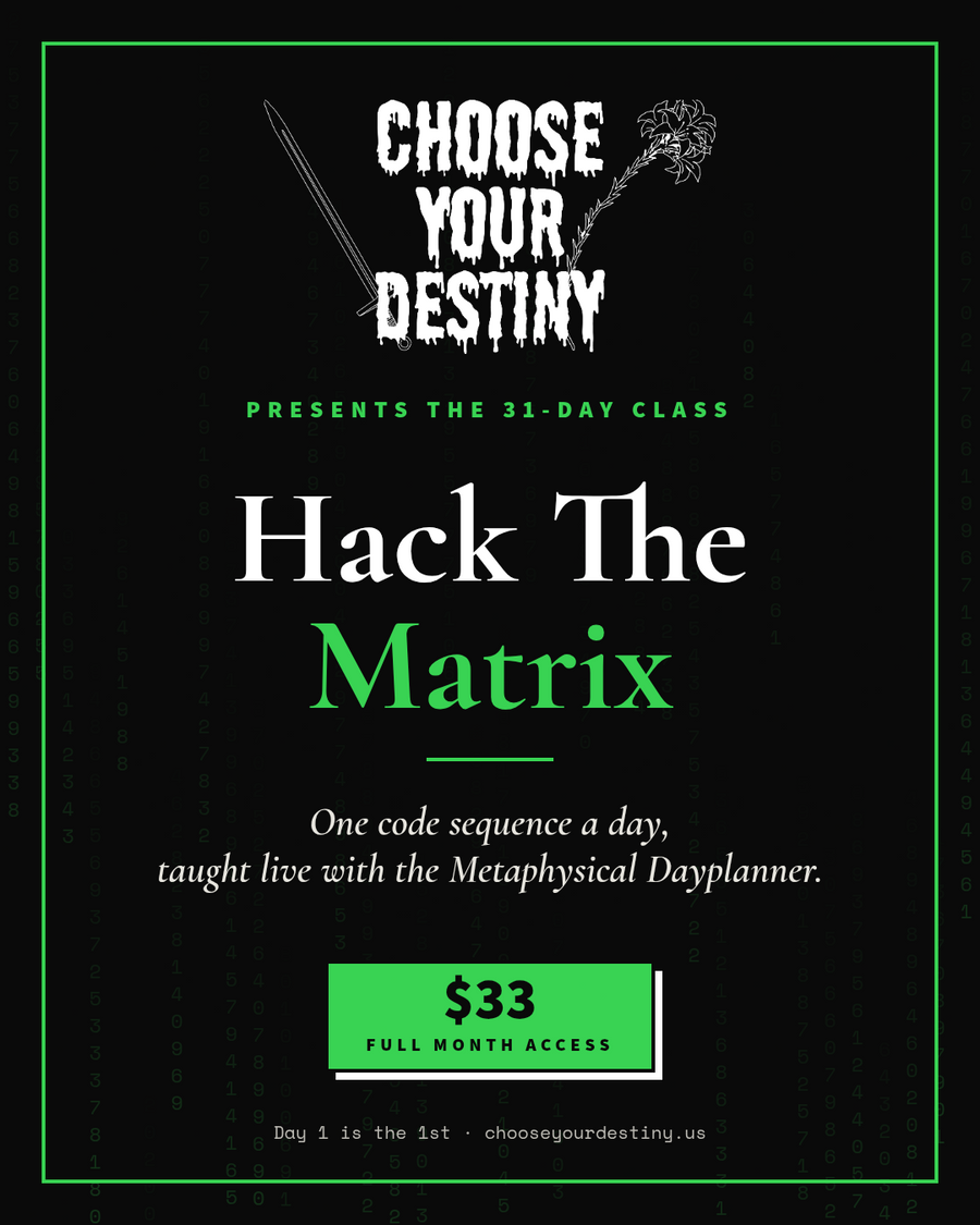 Hack The Matrix class, $33 full month access
